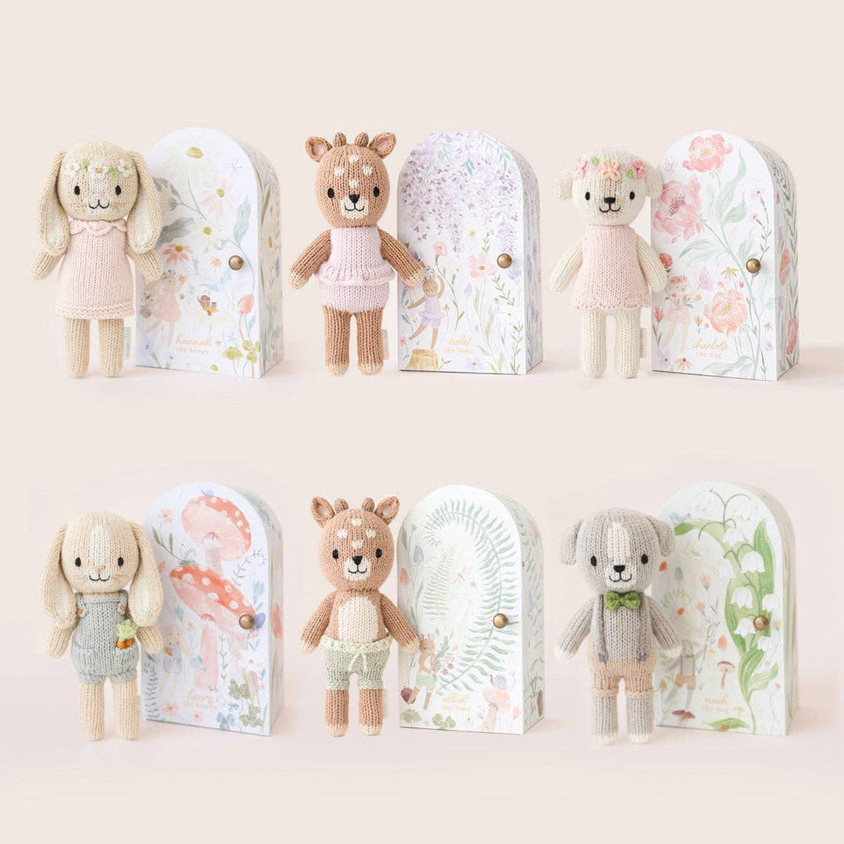 Cuddle + Kind plush Tiny Charlotte The Dog - Little Birdies children's store