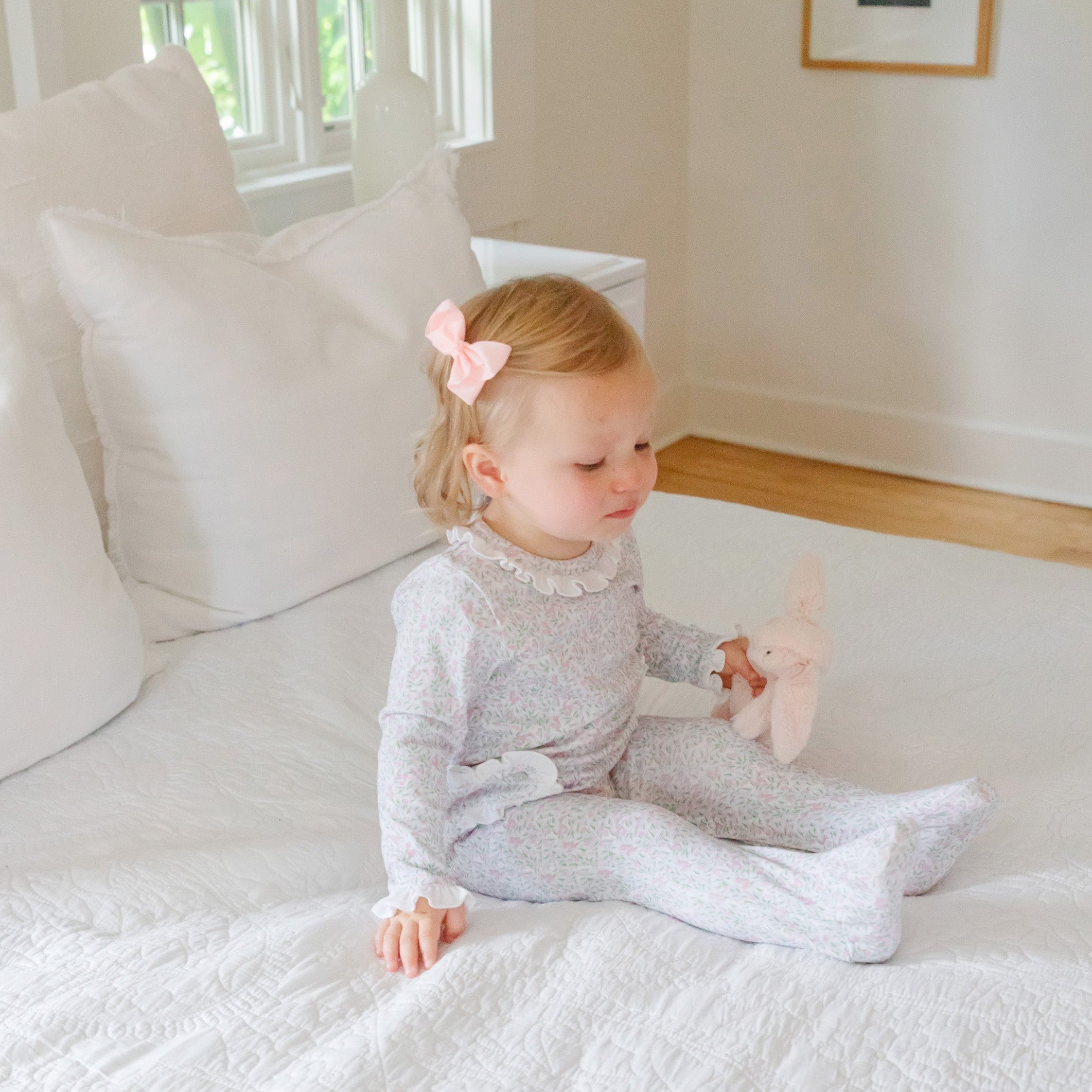 Lucy Girls' Romper - Garden Soiree