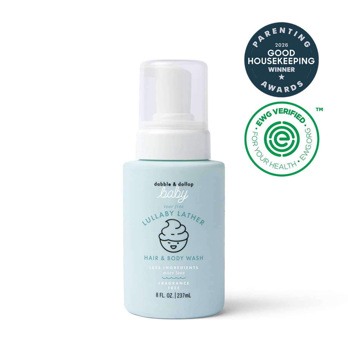 Dabble and Dollop Lullaby Lather™ Hair & Body Wash Gentle Fragrance Free - Little Birdies
