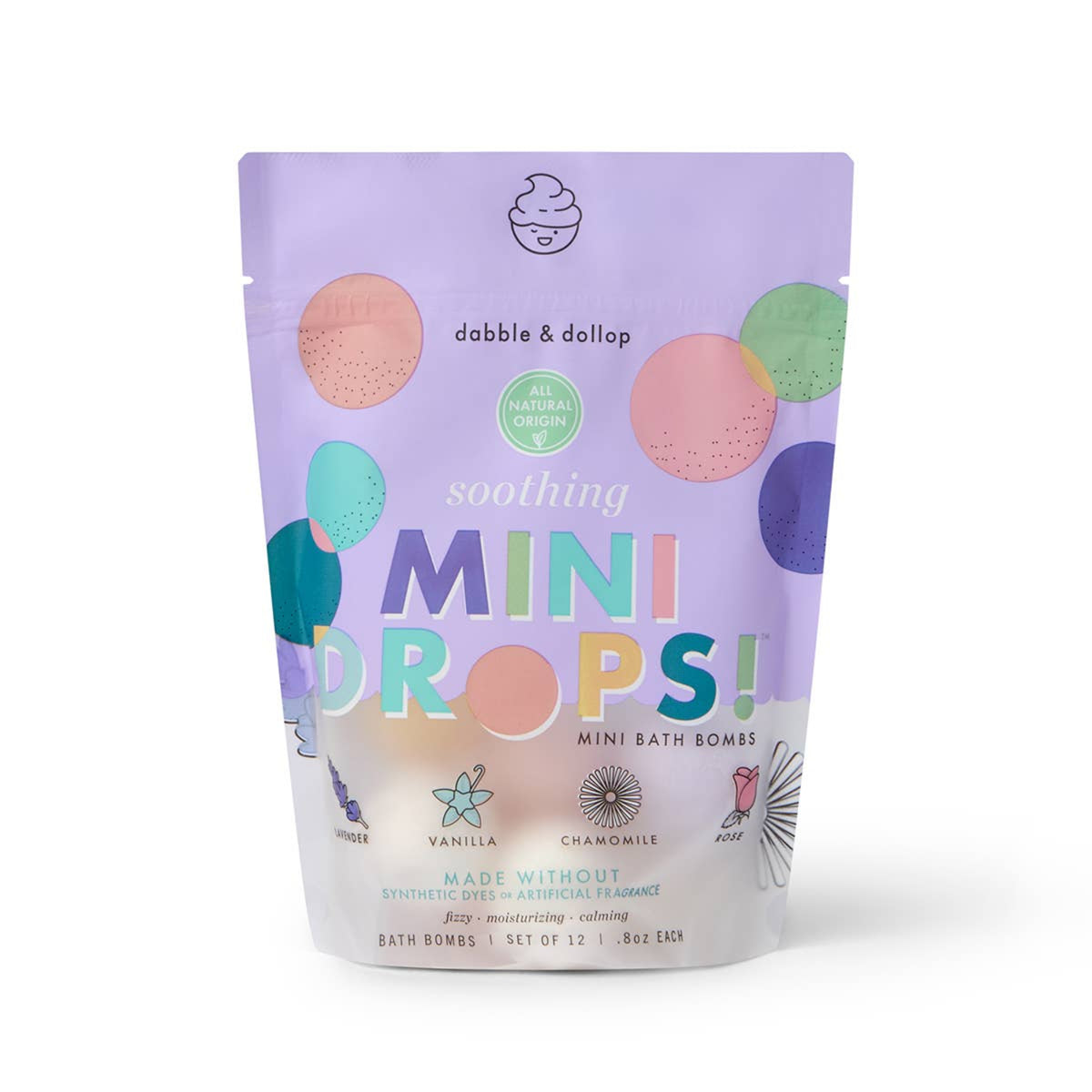 Dabble and Dollop Mini Drops® Bath Bombs - Soothing - Little Birdies