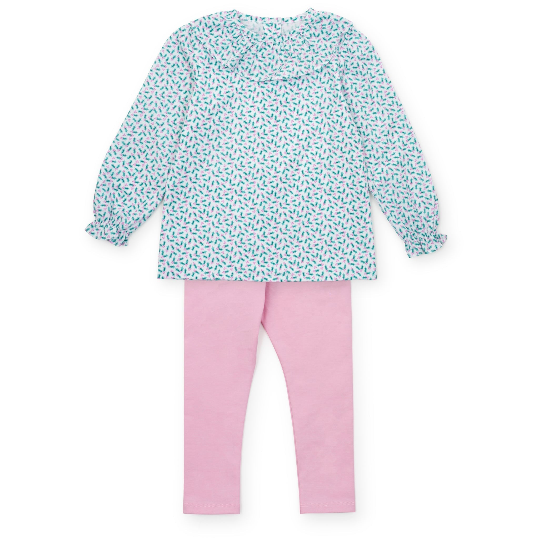 Emma Set Girls' Legging Set Holly Holiday