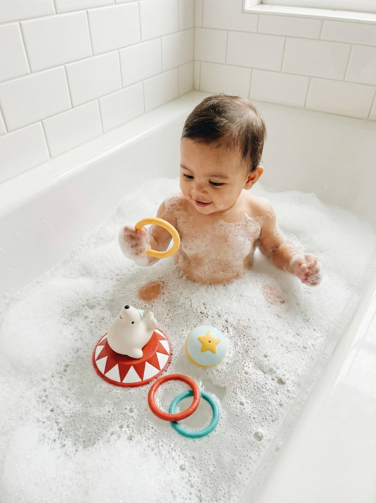 Itzy Ring Toss™ Circus - Bath & Water Toy -Little Birdies
