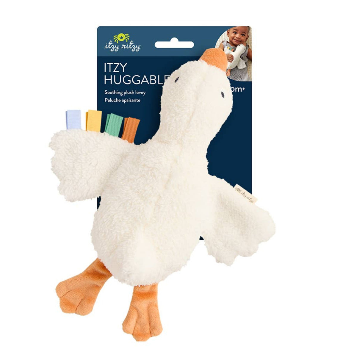 Itzy Ritzy Gracie The Goose Itzy Huggable™ Plush Lovie Baby Toy - Little Birdies Boutique Children's store