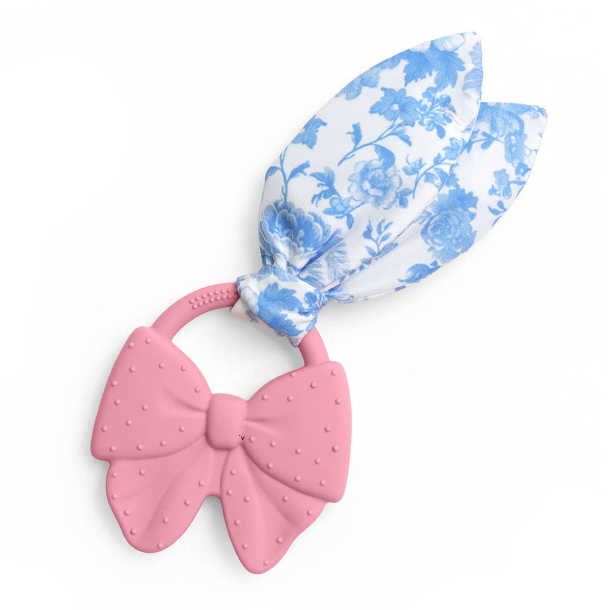 Itzy Ritzy pink silicone bow teether Crinkle Crew™ Bow - Little Birdies Boutique children's store