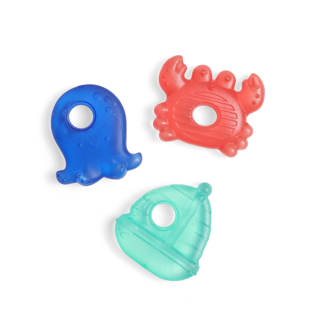 Itzy Ritzy silicone frozen baby teether nautical Nautical Cutie Coolers™ Soothing Water-filled Teethers - Little Birdies boutique children's store