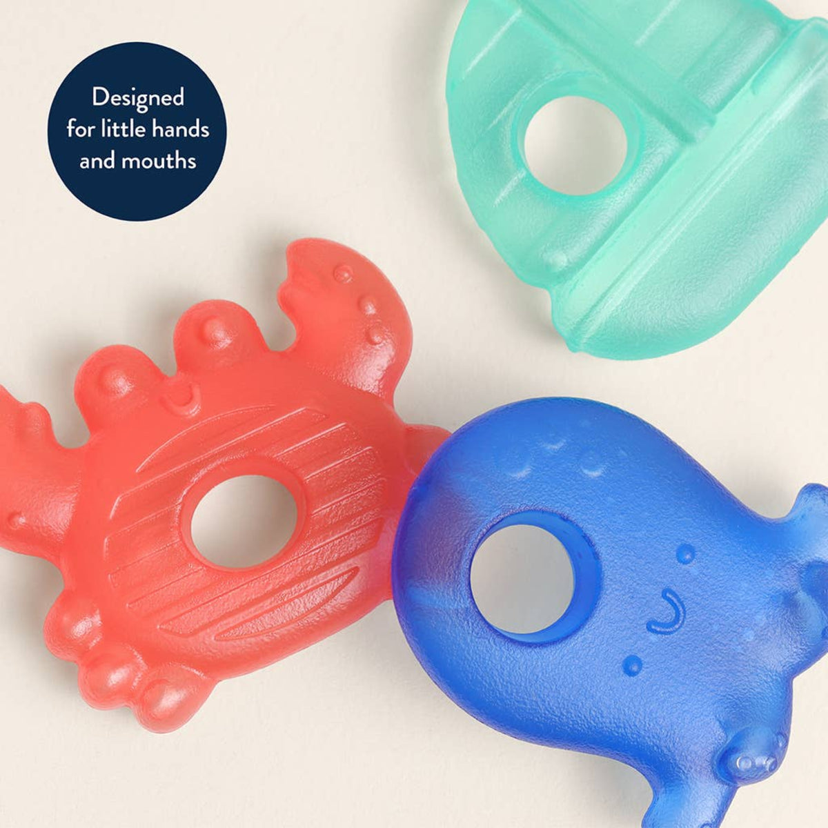 Itzy Ritzy silicone frozen baby teether nautical Nautical Cutie Coolers™ Soothing Water-filled Teethers - Little Birdies boutique children's store