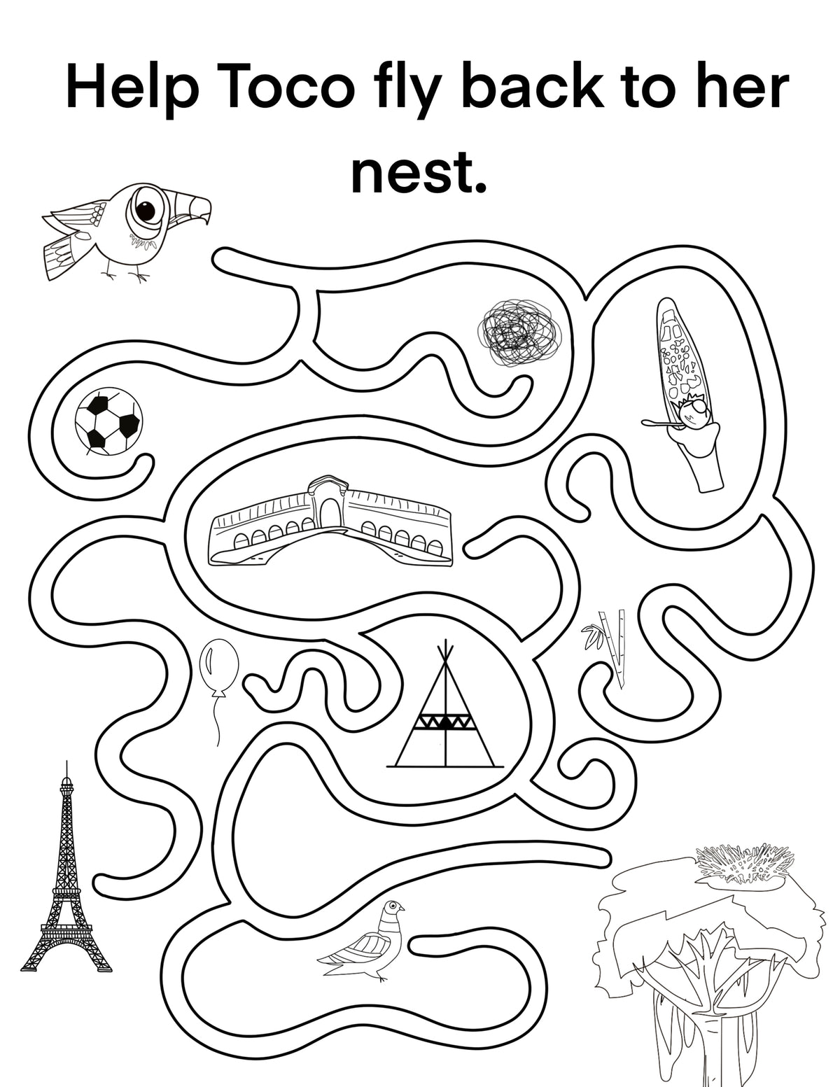 Toco Can Can: and you can too! Color-In Activity Book by Shanlee Johnson