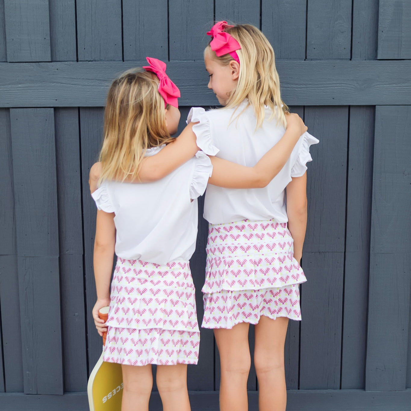 Margot Girls' Performance Skirt by LH Sport Pickleball Pink