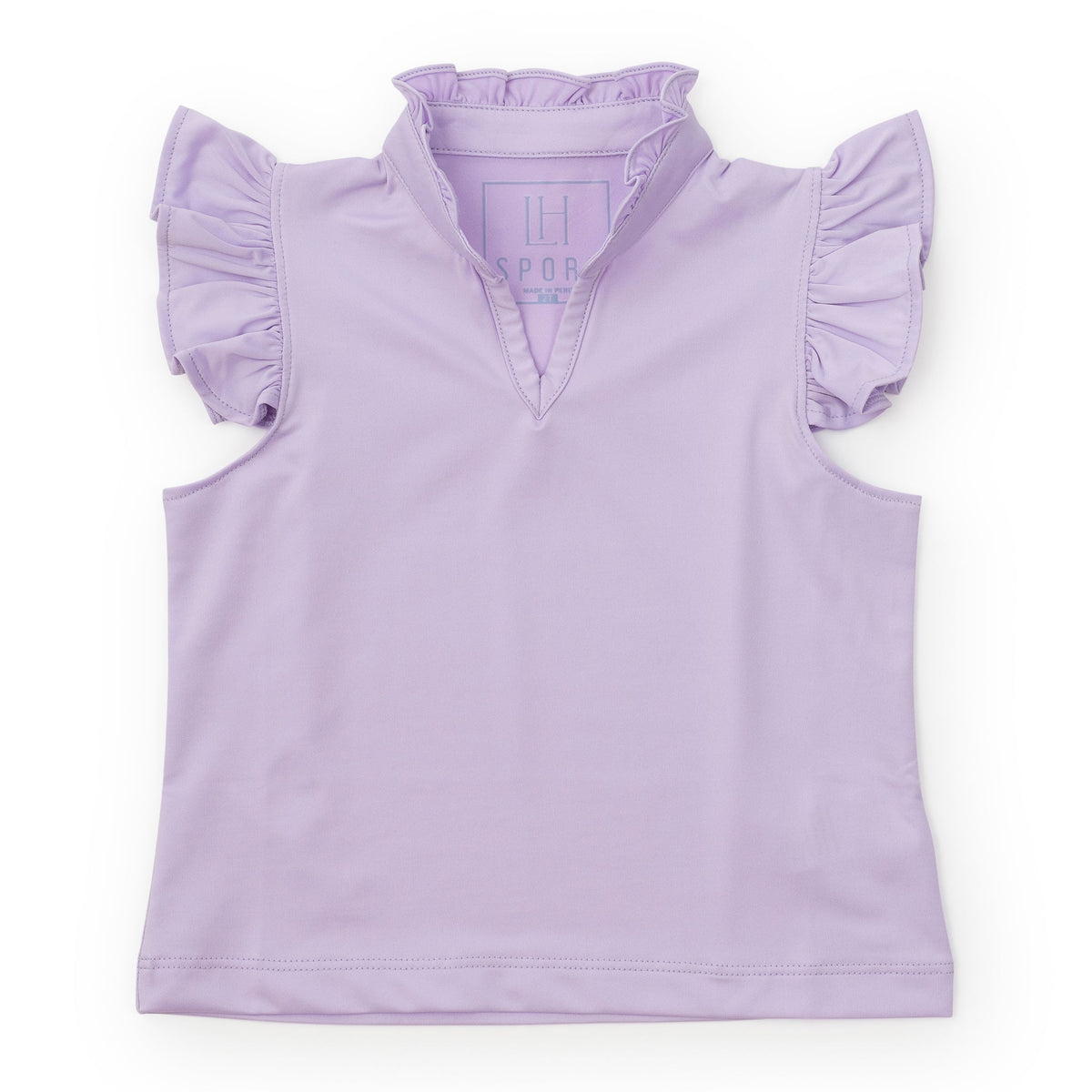 Ellie Girls' Sleeveless Performance Top by LH Sport Lavender