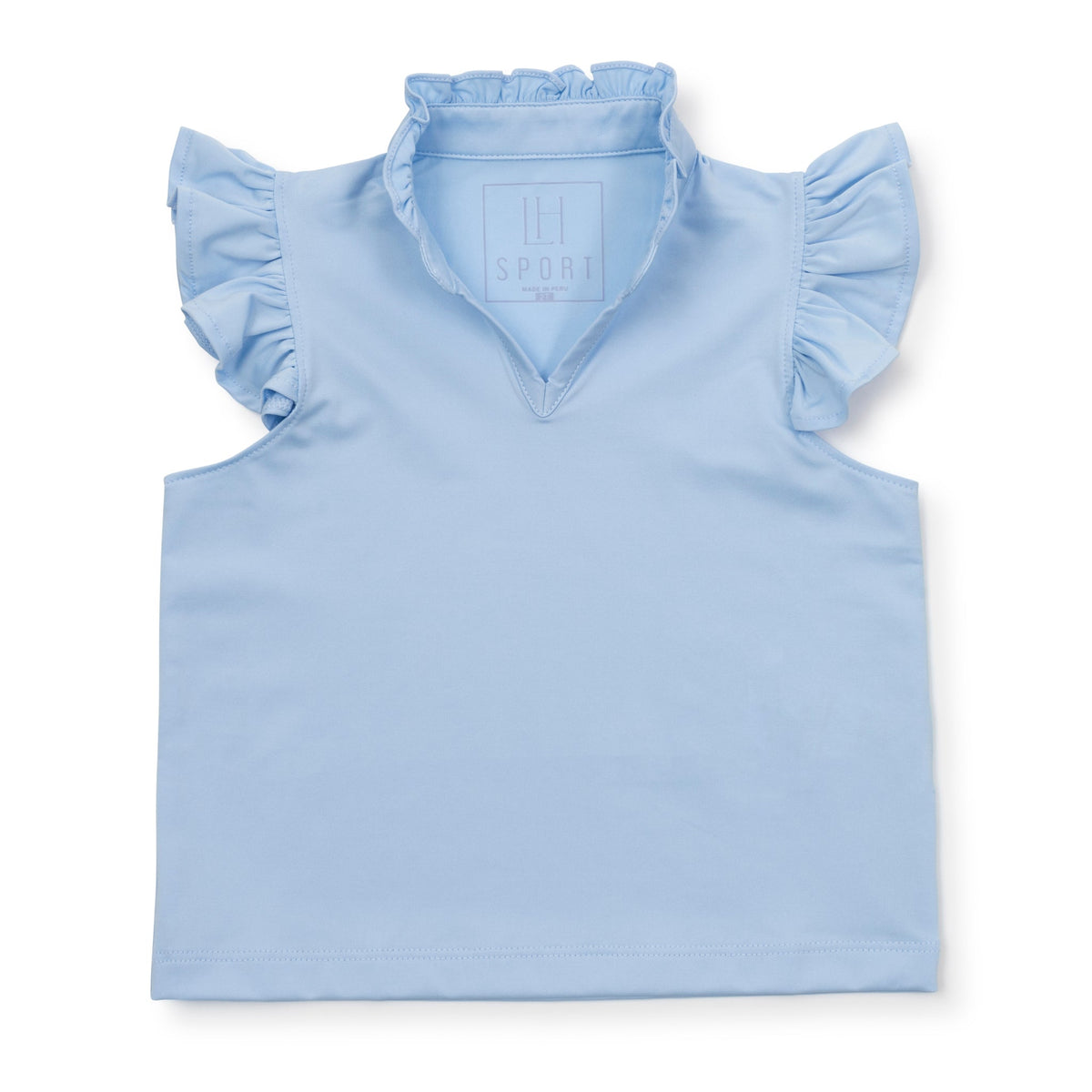 Ellie Girls' Sleeveless Performance Top by LH Sport Light Blue