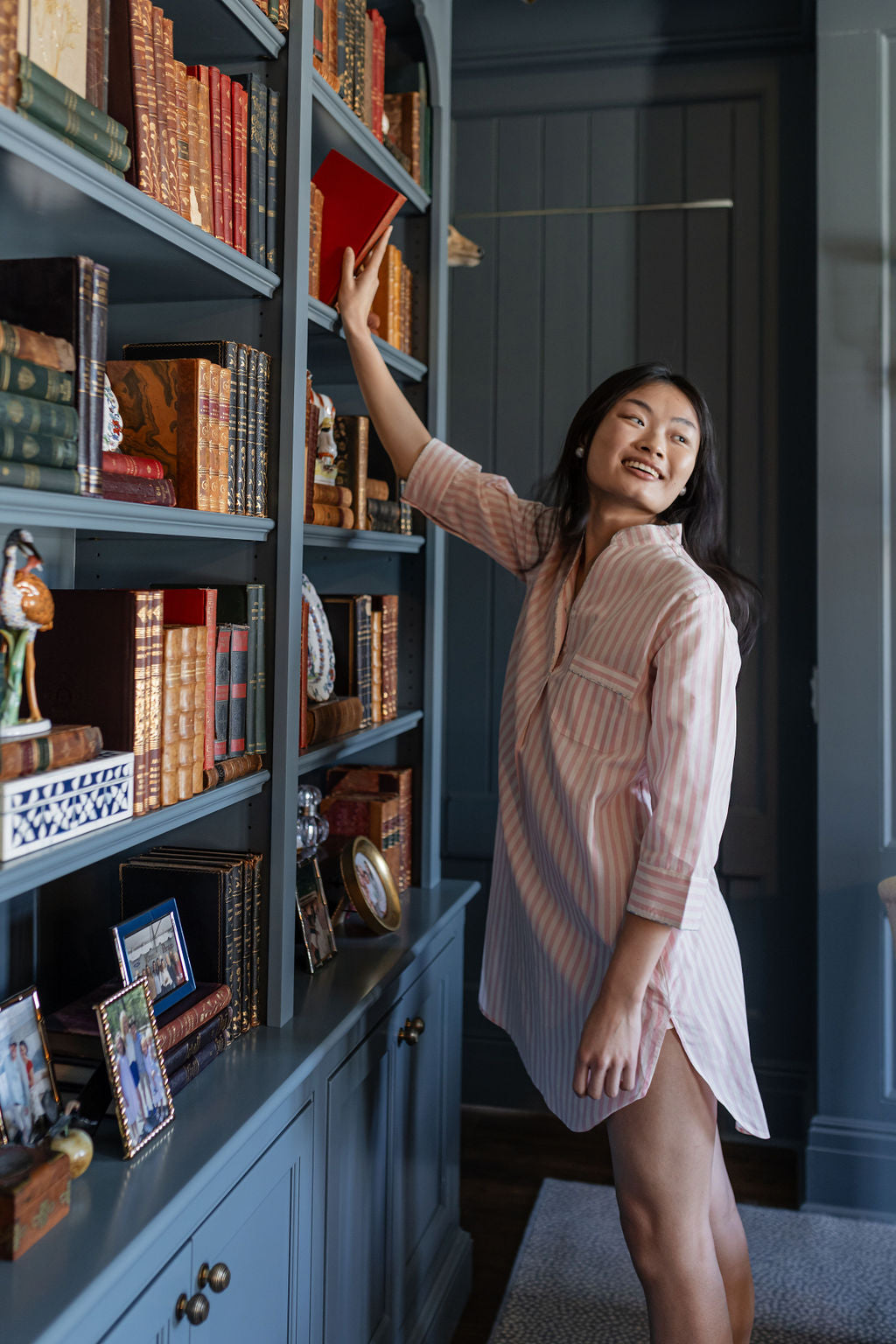 CLASSIC COTTON STRIPED NIGHTSHIRT