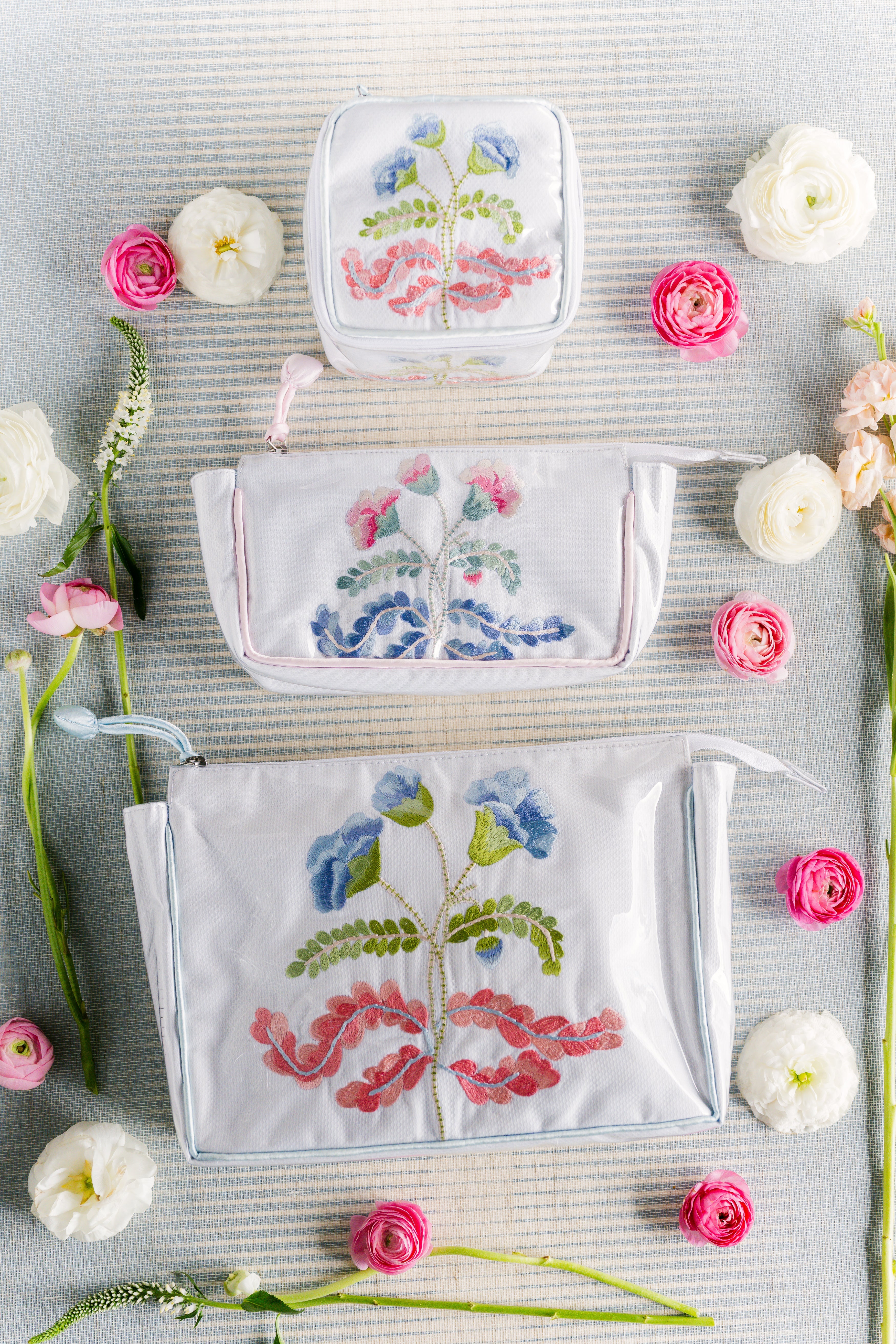 Carnation Small Makeup Bag