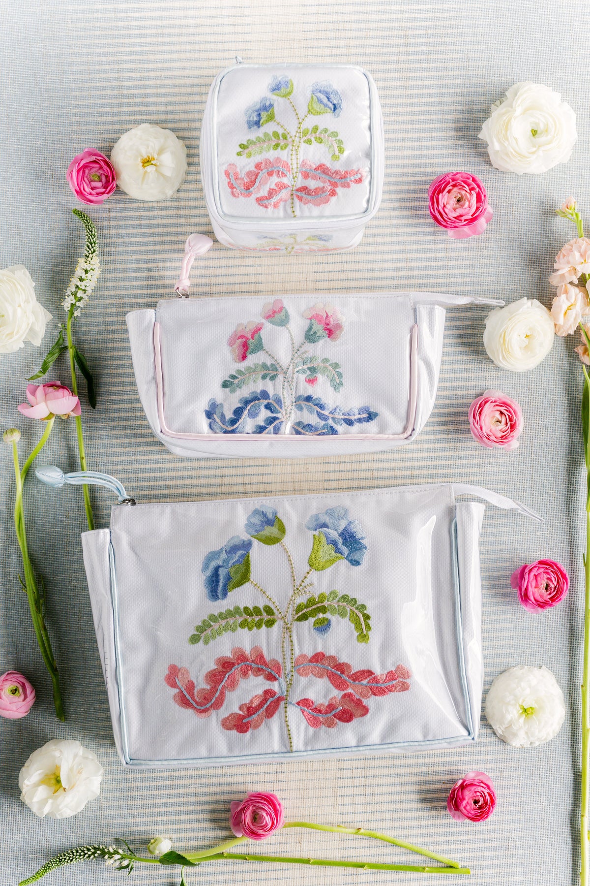 Carnation Large Makeup Bag