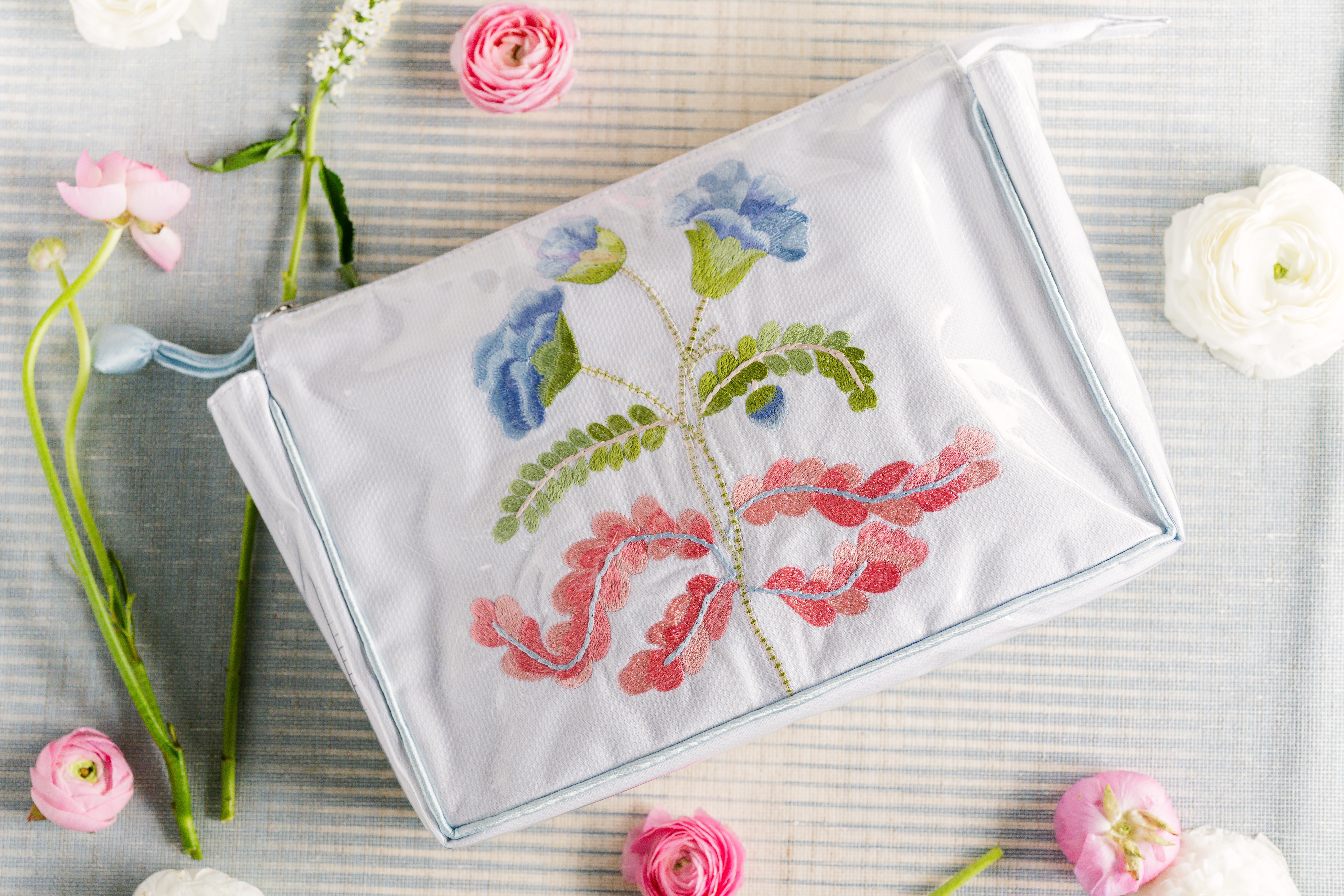 Carnation Large Makeup Bag