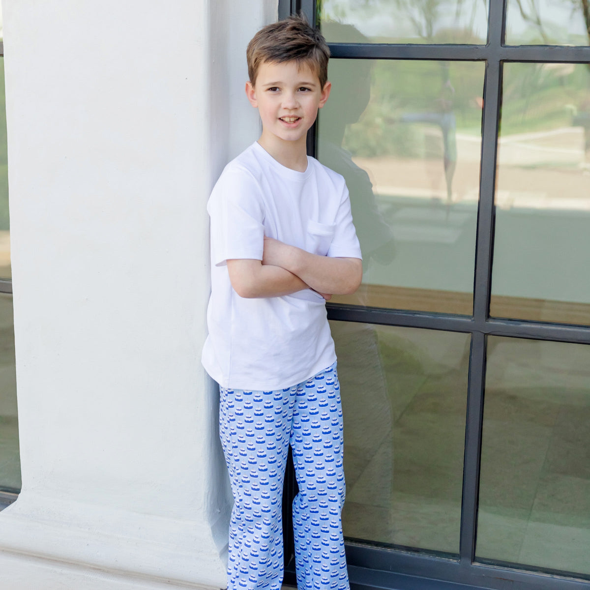 Beckett Boys' Hangout Pant - Birthday Cake Blue