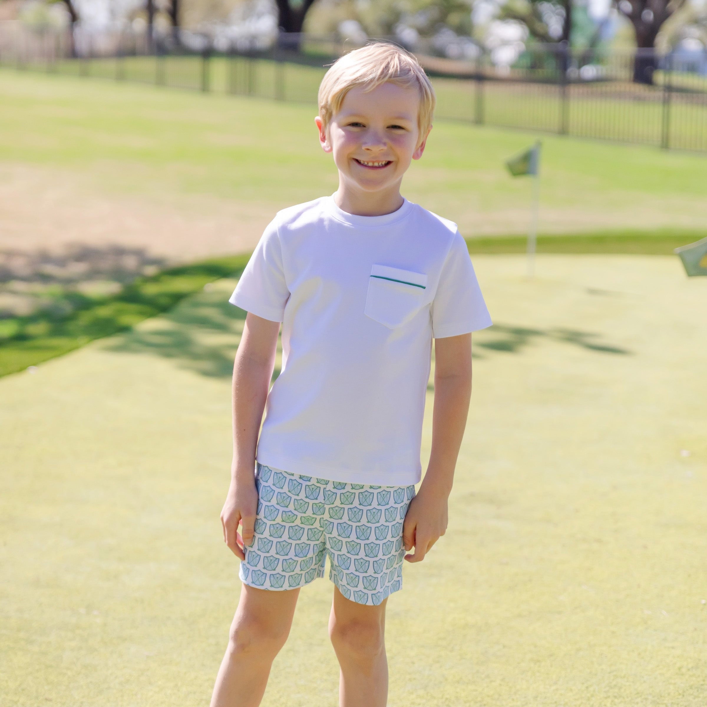 Walker Boys' Short Set Golf Crest Blue