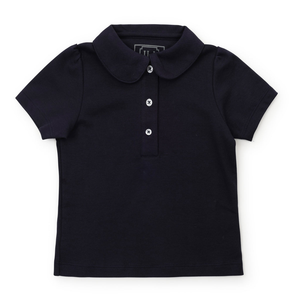 Madison Girls' Pima Cotton Polo Short Sleeve Shirt Navy