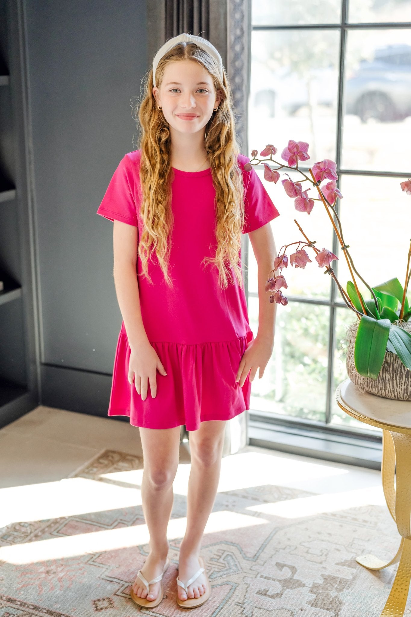 Lottie Girls' Dress Magenta