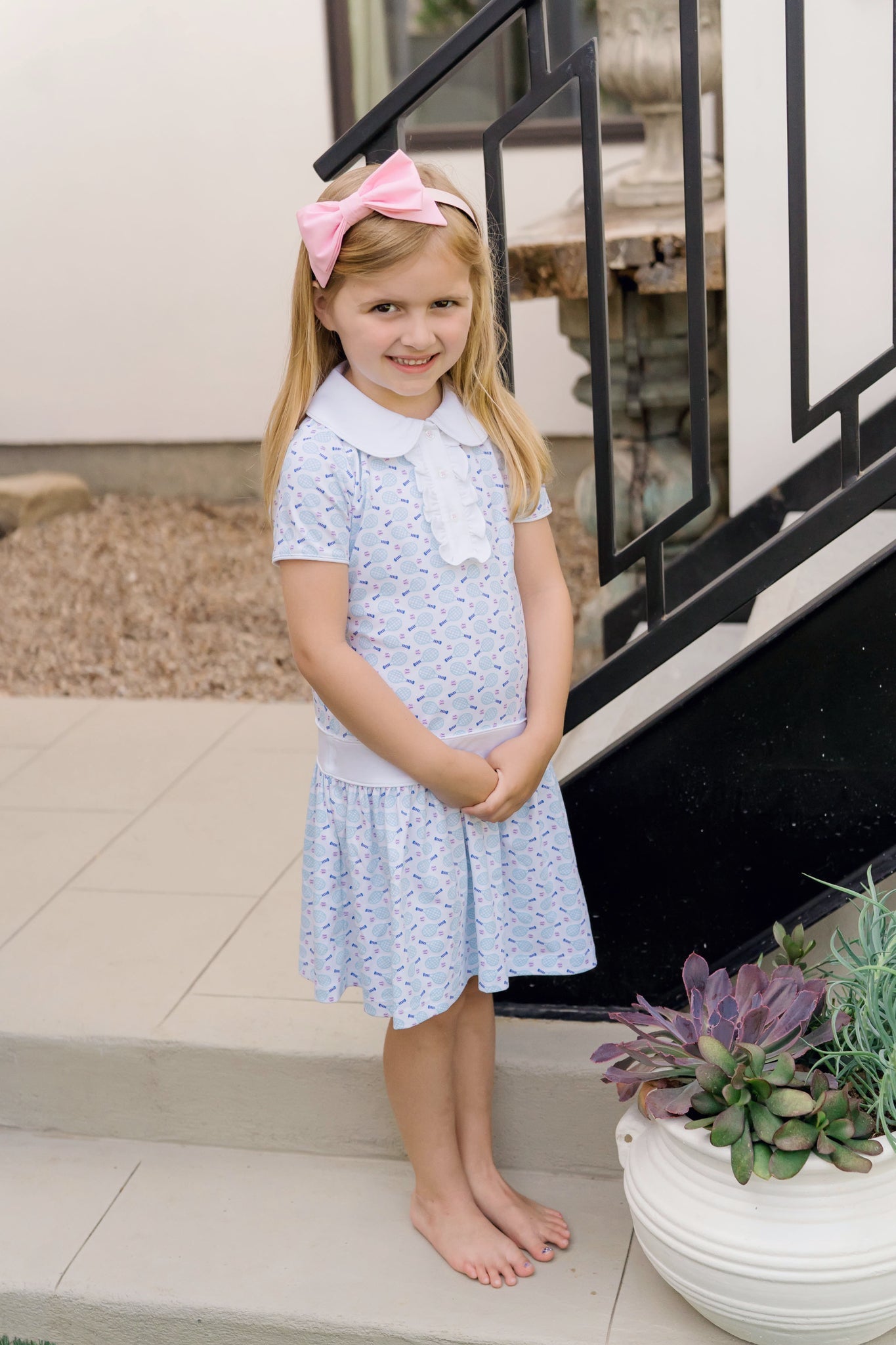 Sydney Girls' Dress Tennis Match Pink