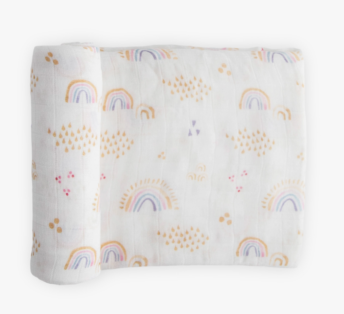 Little Unicorn Deluxe Swaddle - Rainbows & Raindrops
