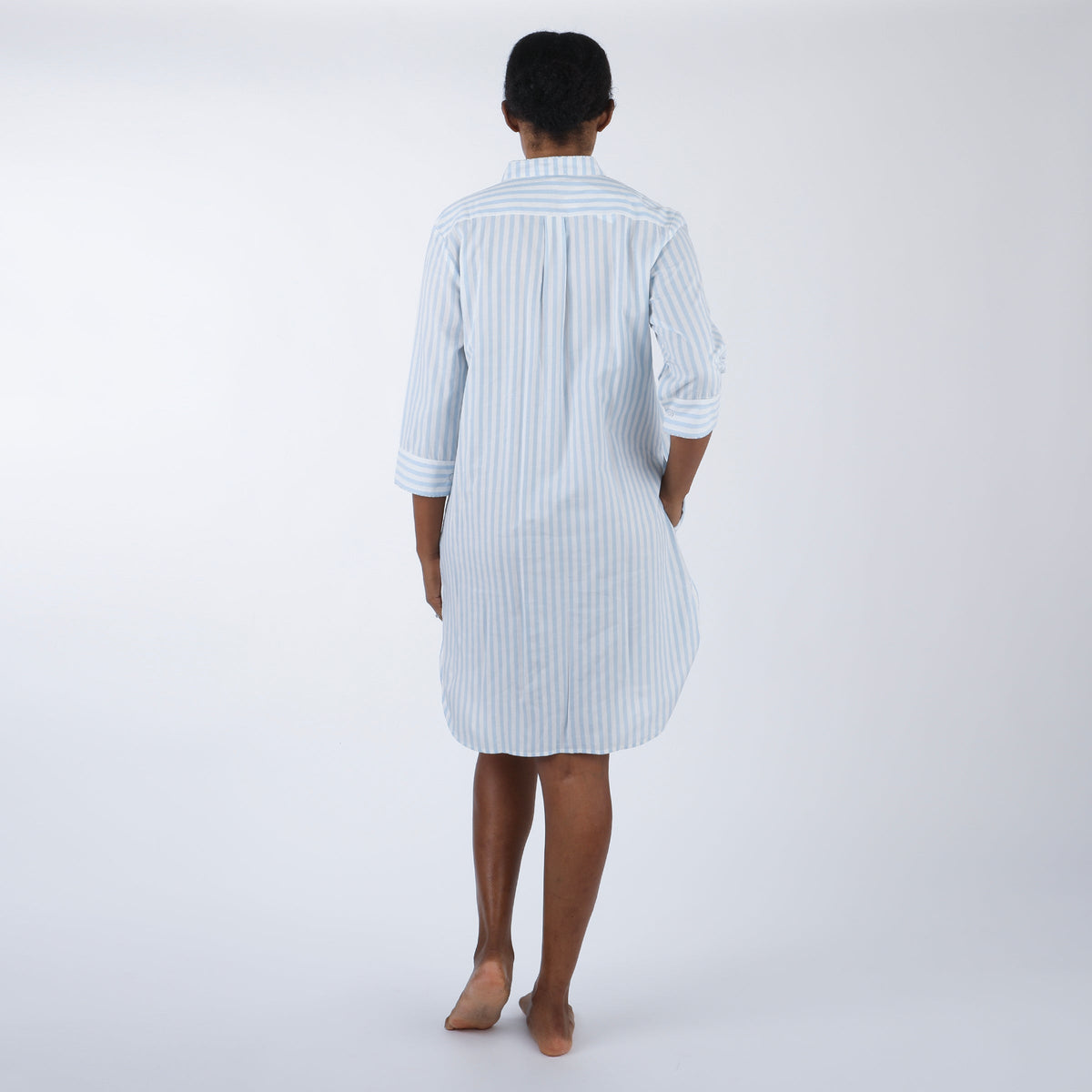 CLASSIC COTTON STRIPED NIGHTSHIRT