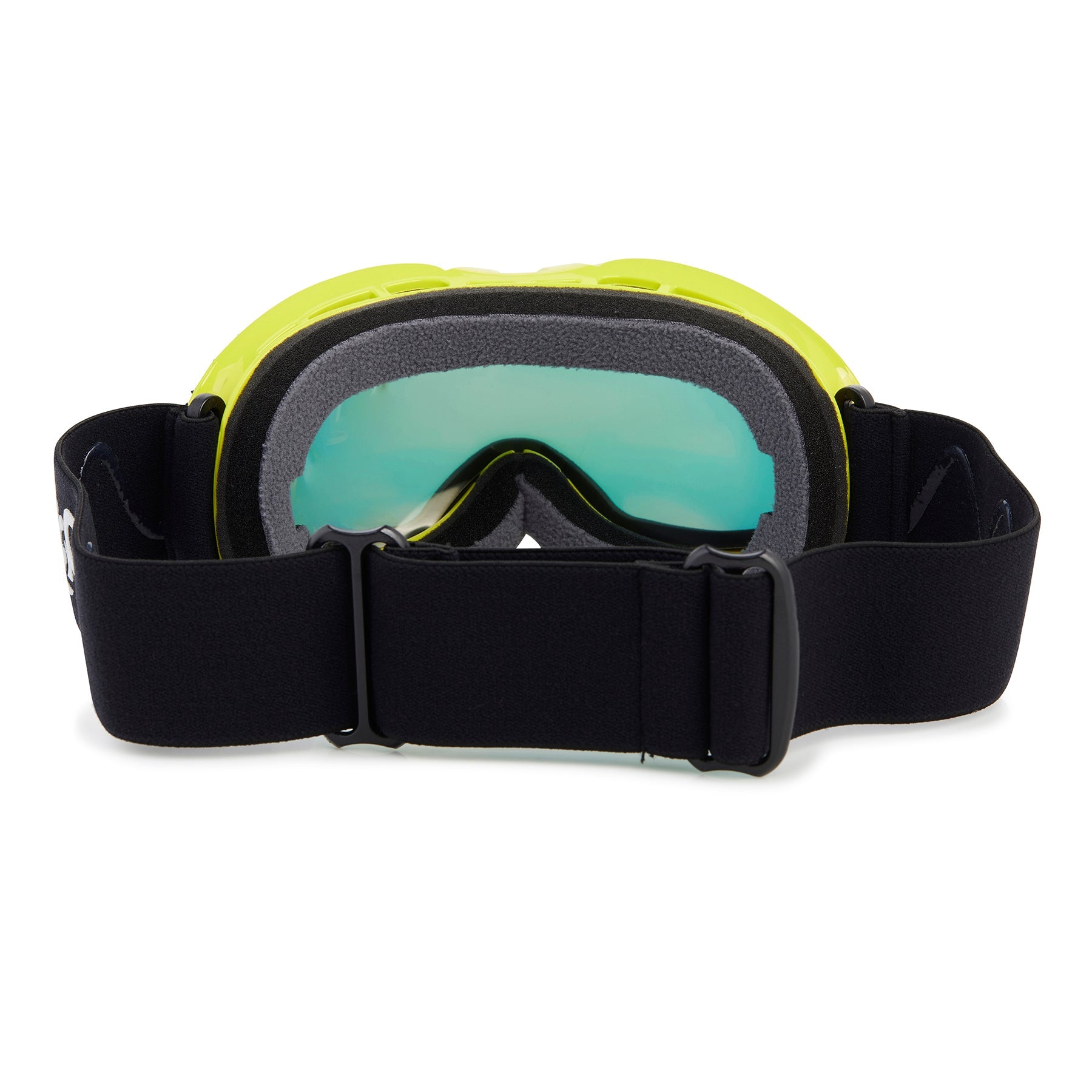 Bling2o Yellow kids ski goggles with orange lenses 
