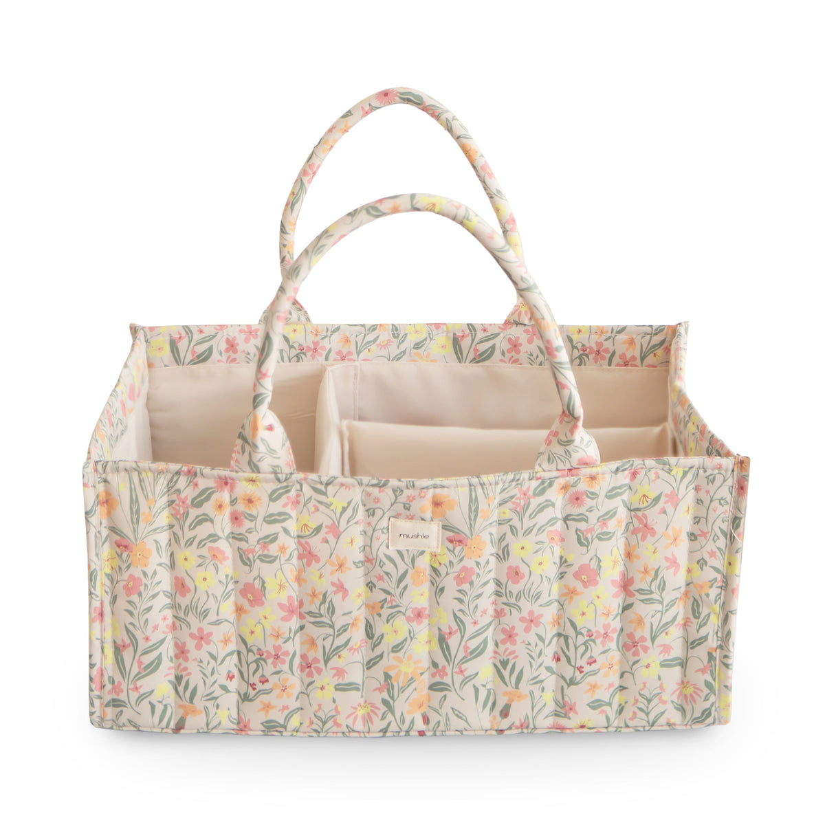Mushie Diaper Caddy in many different prints - Little Birdies Gift Boutique