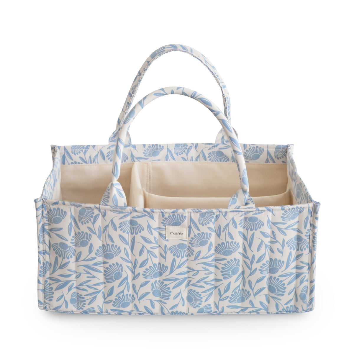 Mushie Diaper Caddy in many different prints - Little Birdies Gift Boutique 