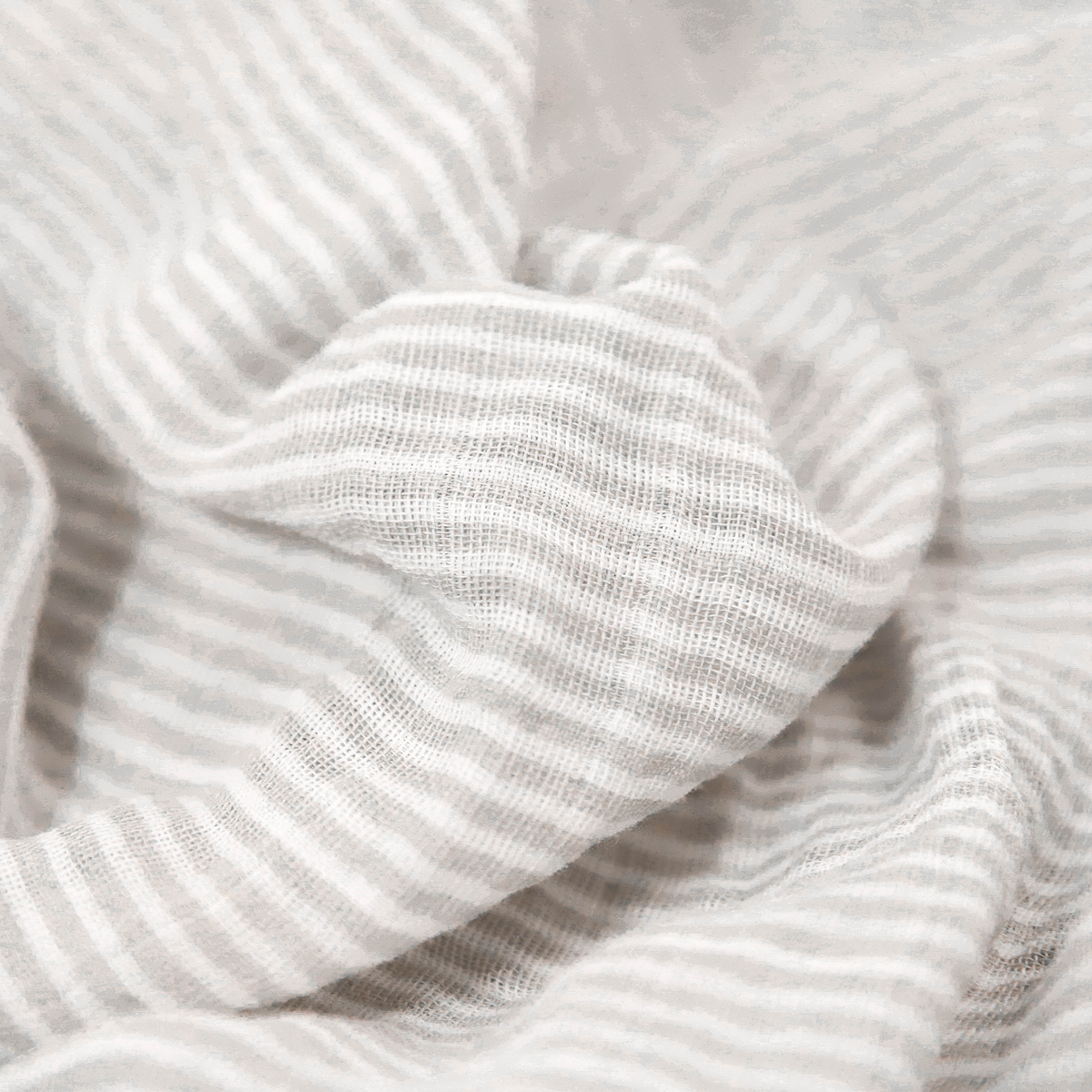 Organic Cotton Muslin Swaddle Blanket - Sand Stripe Little Unicorn Gender Neutral Swaddle Blanket - Little Birdies 