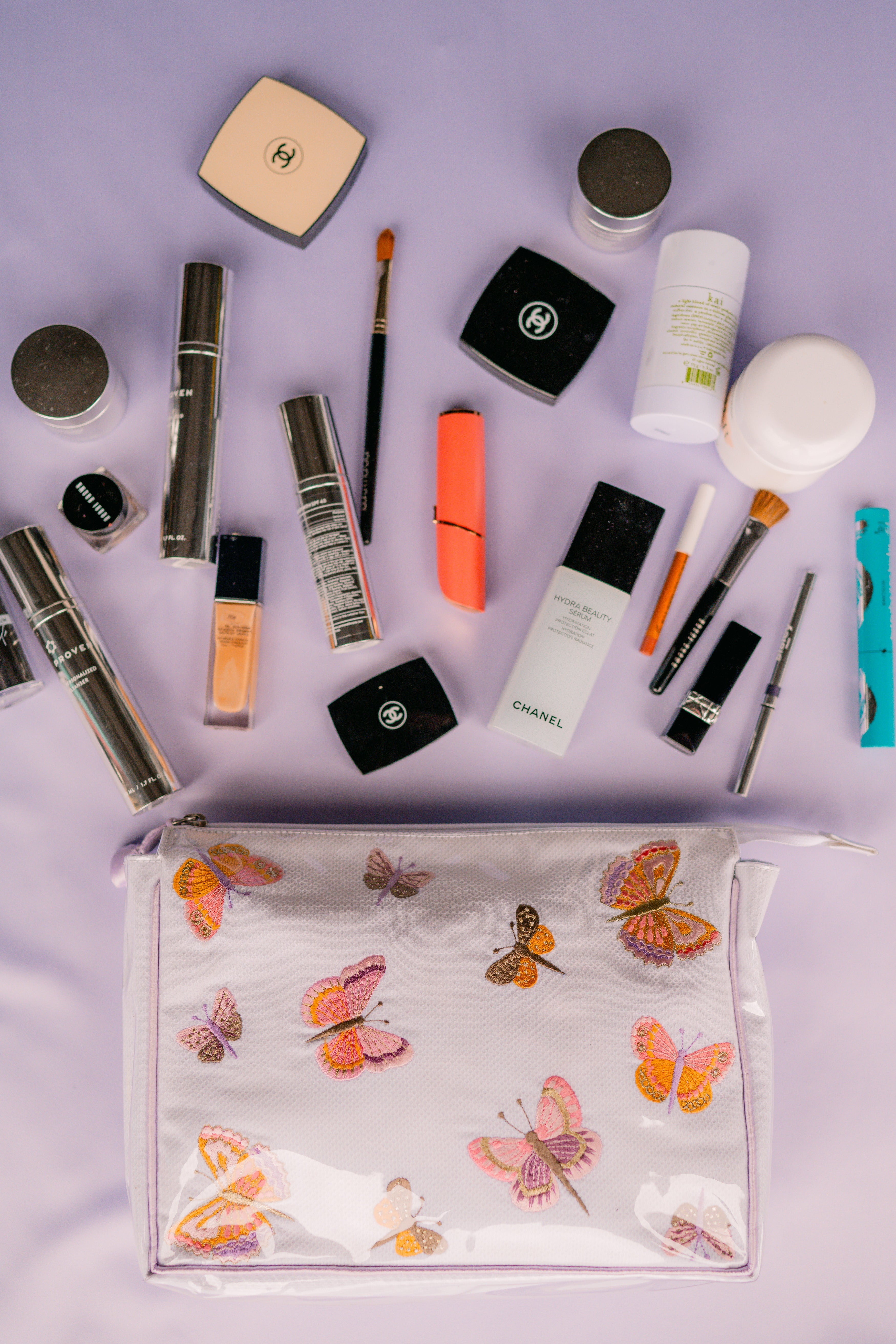 BUTTERFLY LARGE MAKEUP BAG