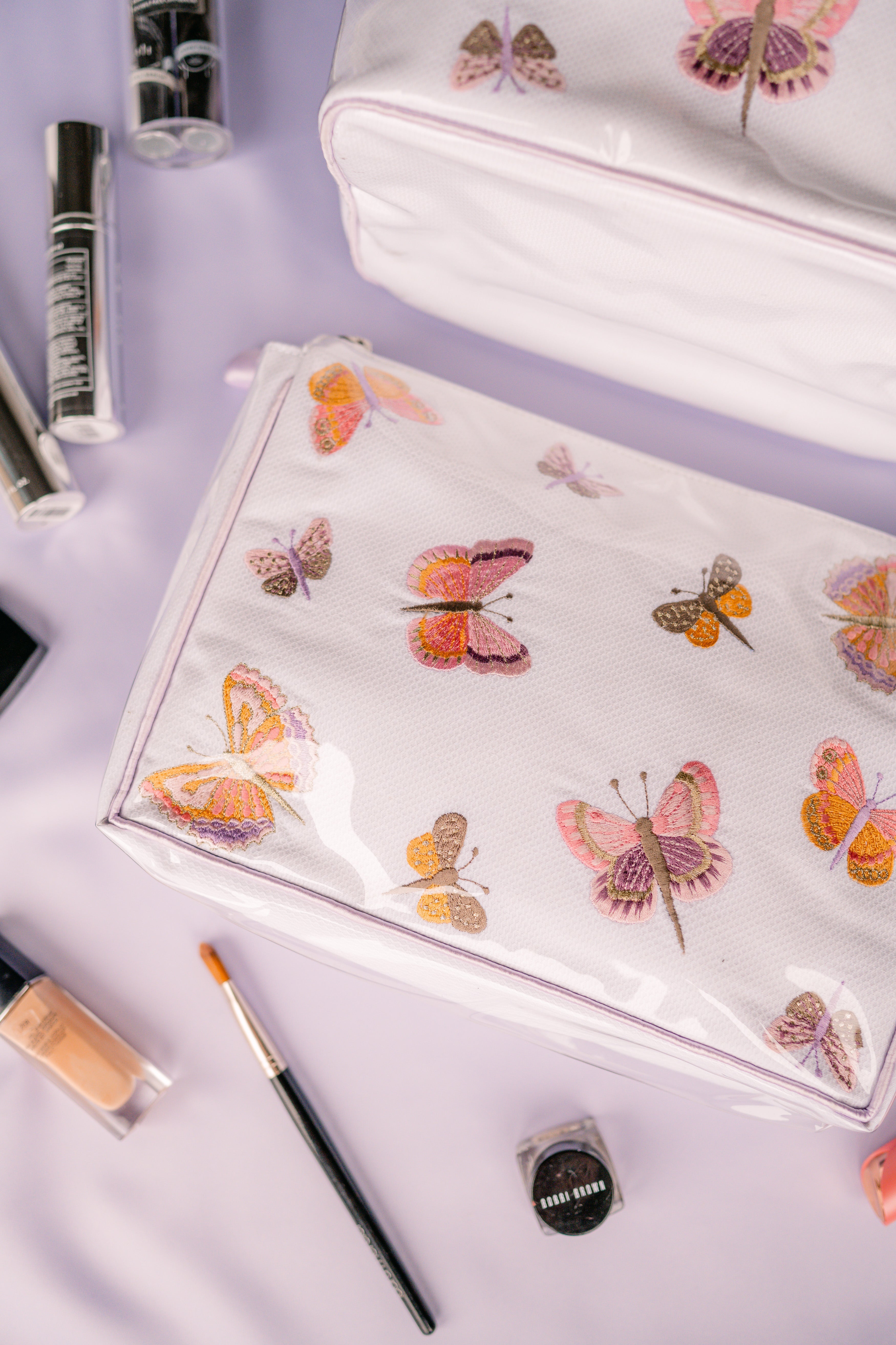 BUTTERFLY LARGE MAKEUP BAG