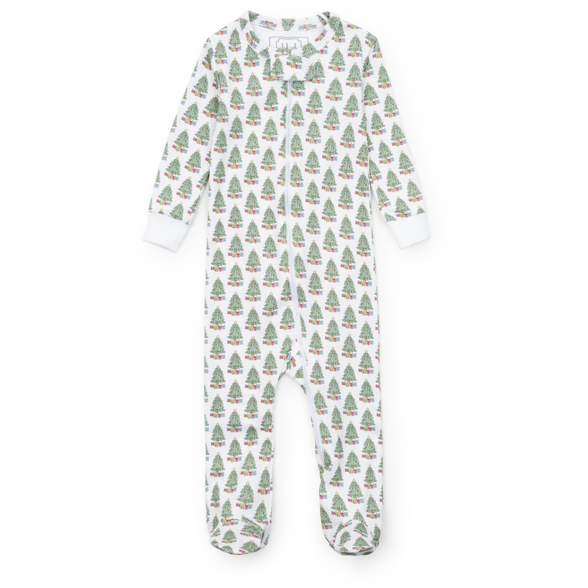 Parker Zipper Pajama Under the Christmas Tree