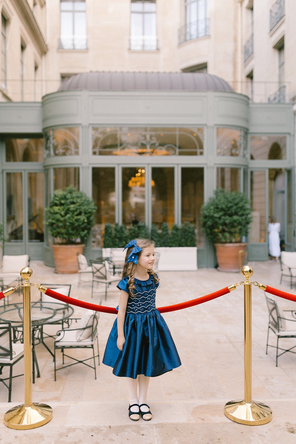 SOFIA SAPHIR SMOCKED DRESS