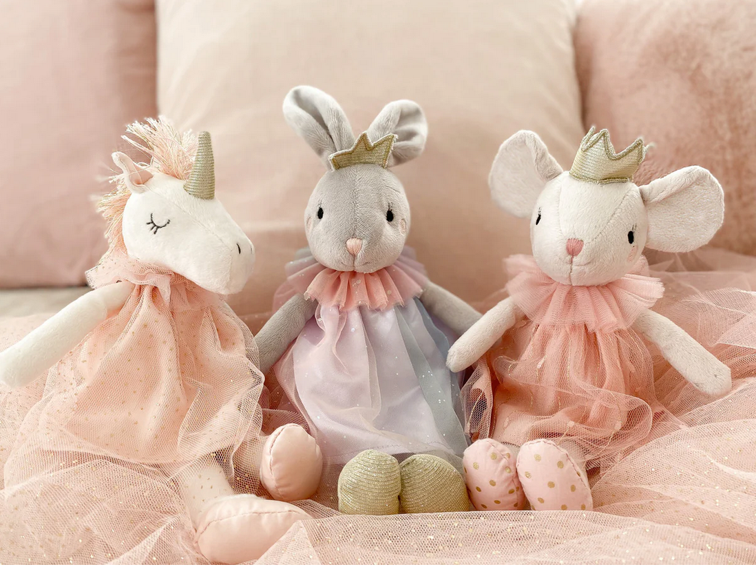 Mon Ami Glitter Unicorn Stuffed Doll Animal - Little Birdies