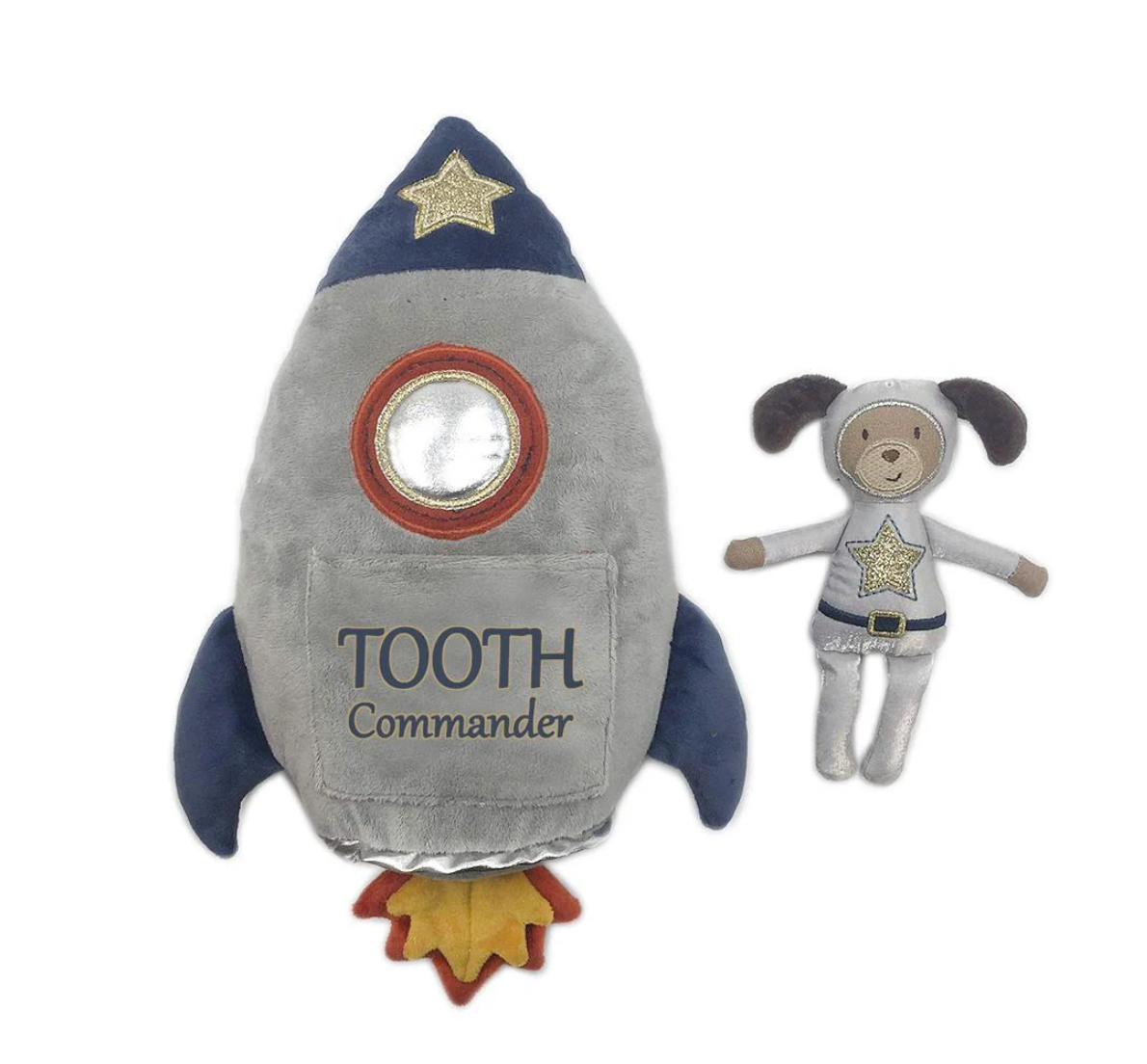 Mon Ami Tooth Commander Spaceship Pillow and Doll Set Tooth Fairy Doll - Little Birdies