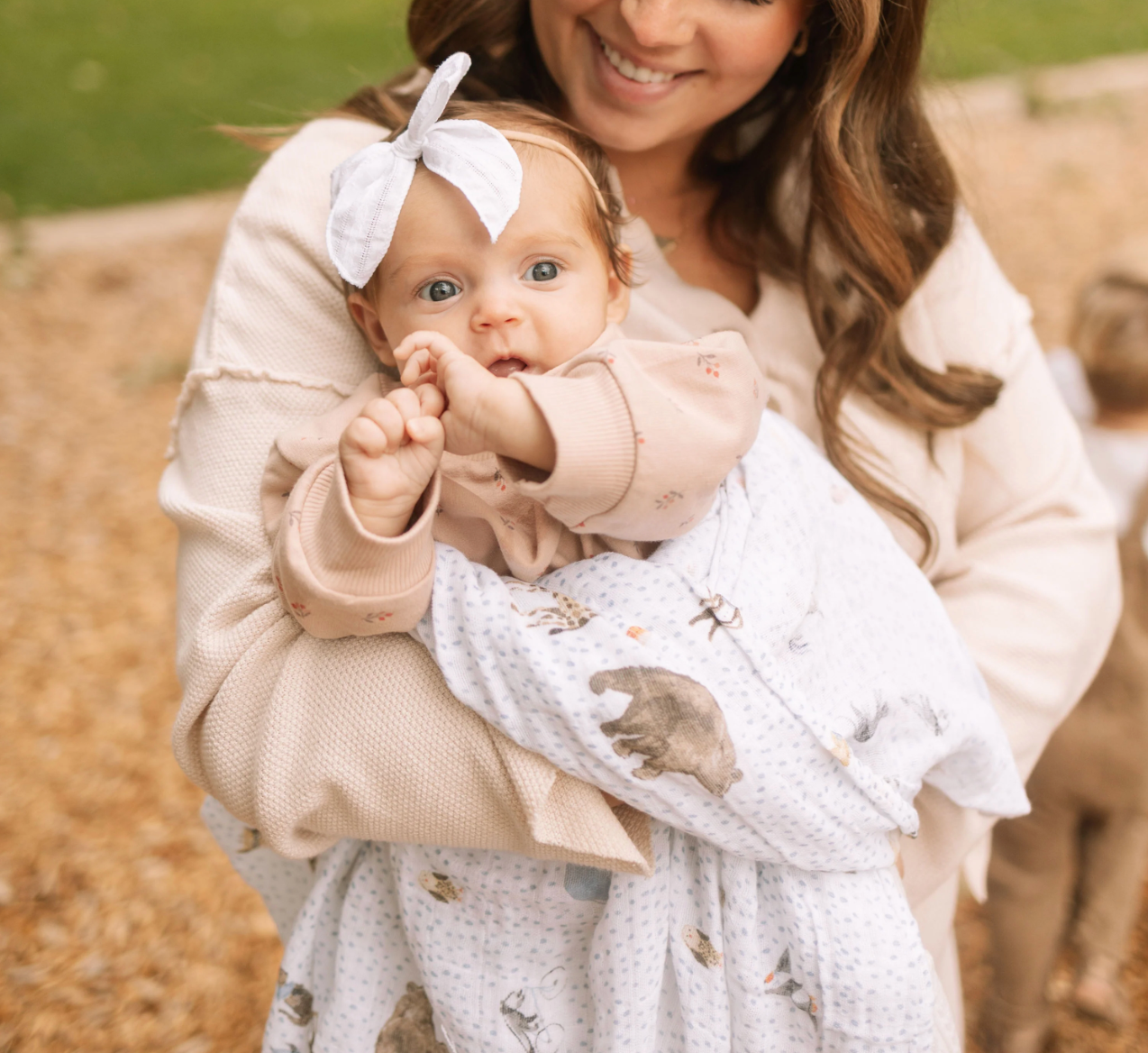 Cotton Muslin Swaddle Blanket Party Animals