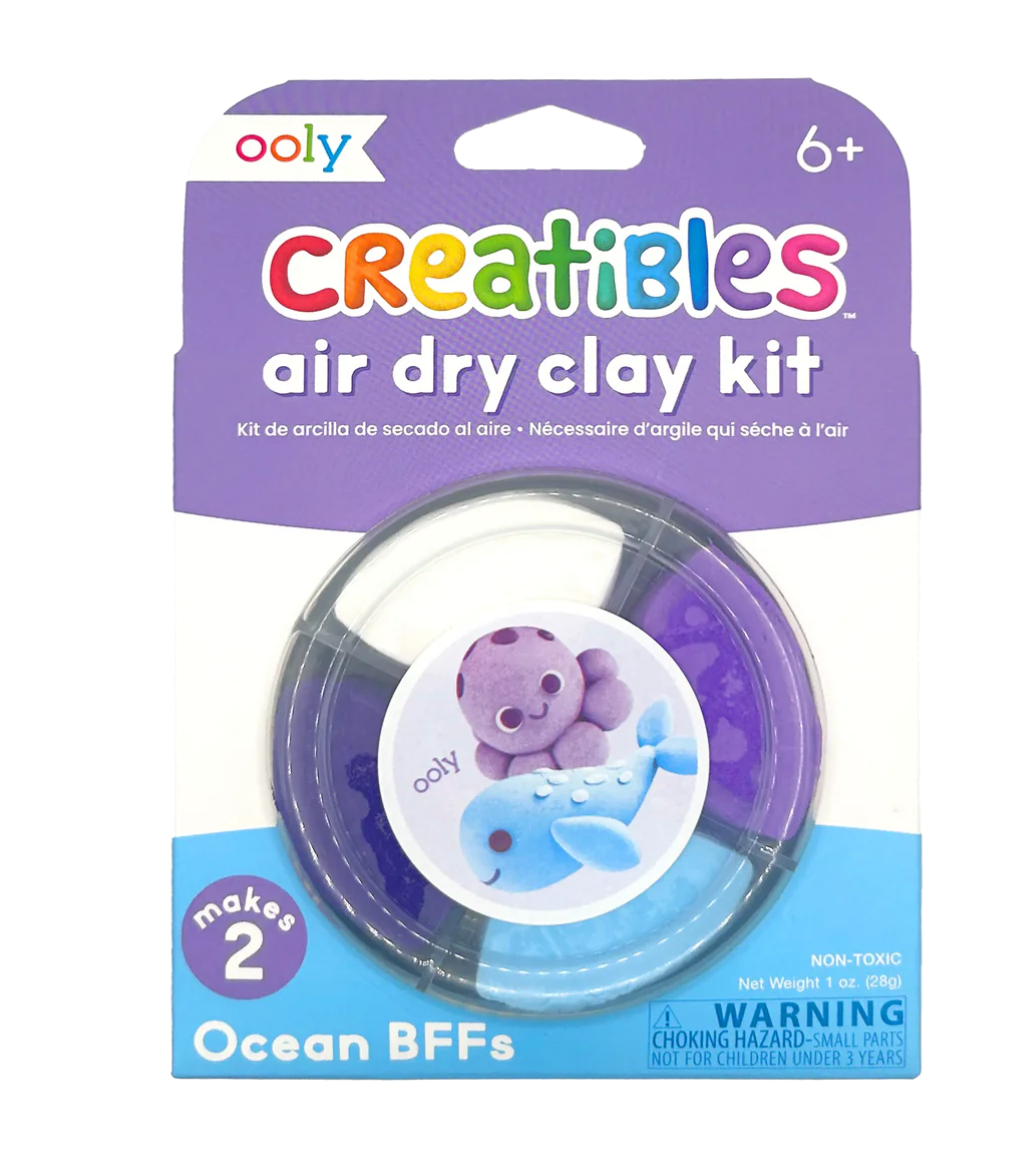 Ooly Creatibles Mini Air Dry Clay Kit - Ocean BFFs  - Little Birdies