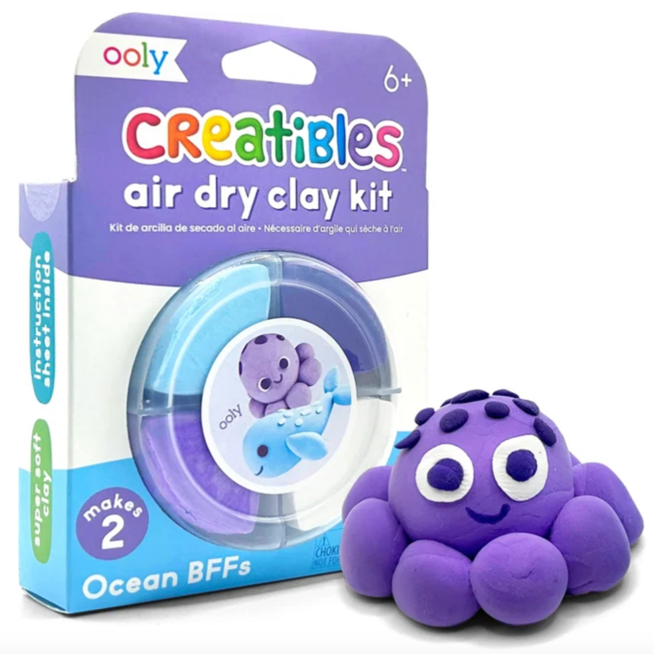 Ooly Creatibles Mini Air Dry Clay Kit - Ocean BFFs  - Little Birdies