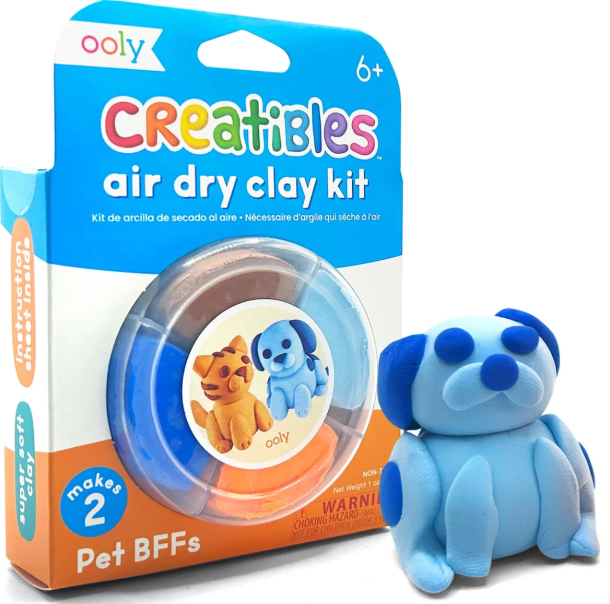 Ooly Creatibles Mini Air Dry Clay Kit - Pet BFFs - Little Birdies