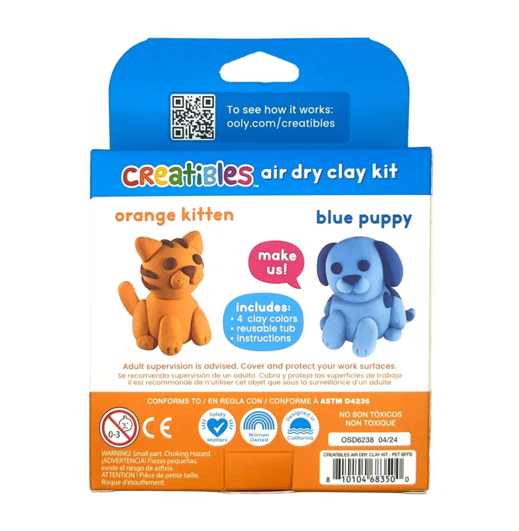 Ooly Creatibles Mini Air Dry Clay Kit - Pet BFFs - Little Birdies