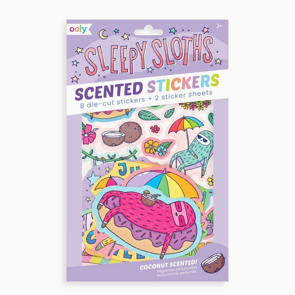 ooly Sleepy Sloths Scented Stickers - Little Birdies