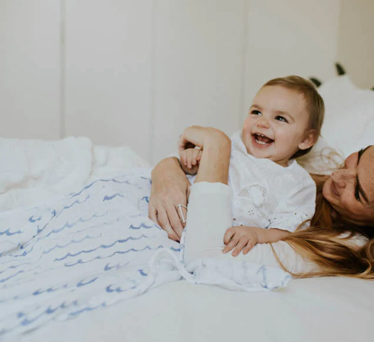 little unicorn official high tide swaddle blanket - little birdies