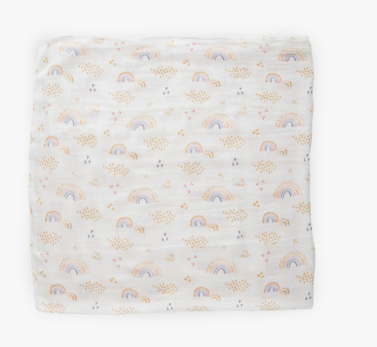 Deluxe Swaddle - Rainbows & Raindrops