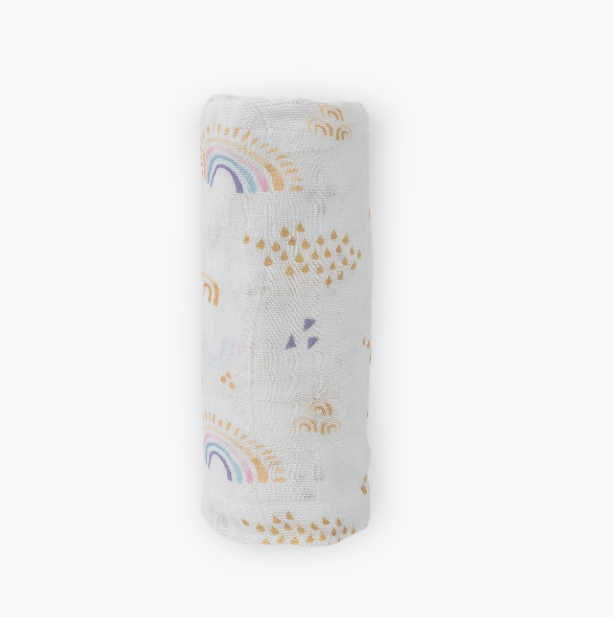 Deluxe Swaddle - Rainbows & Raindrops
