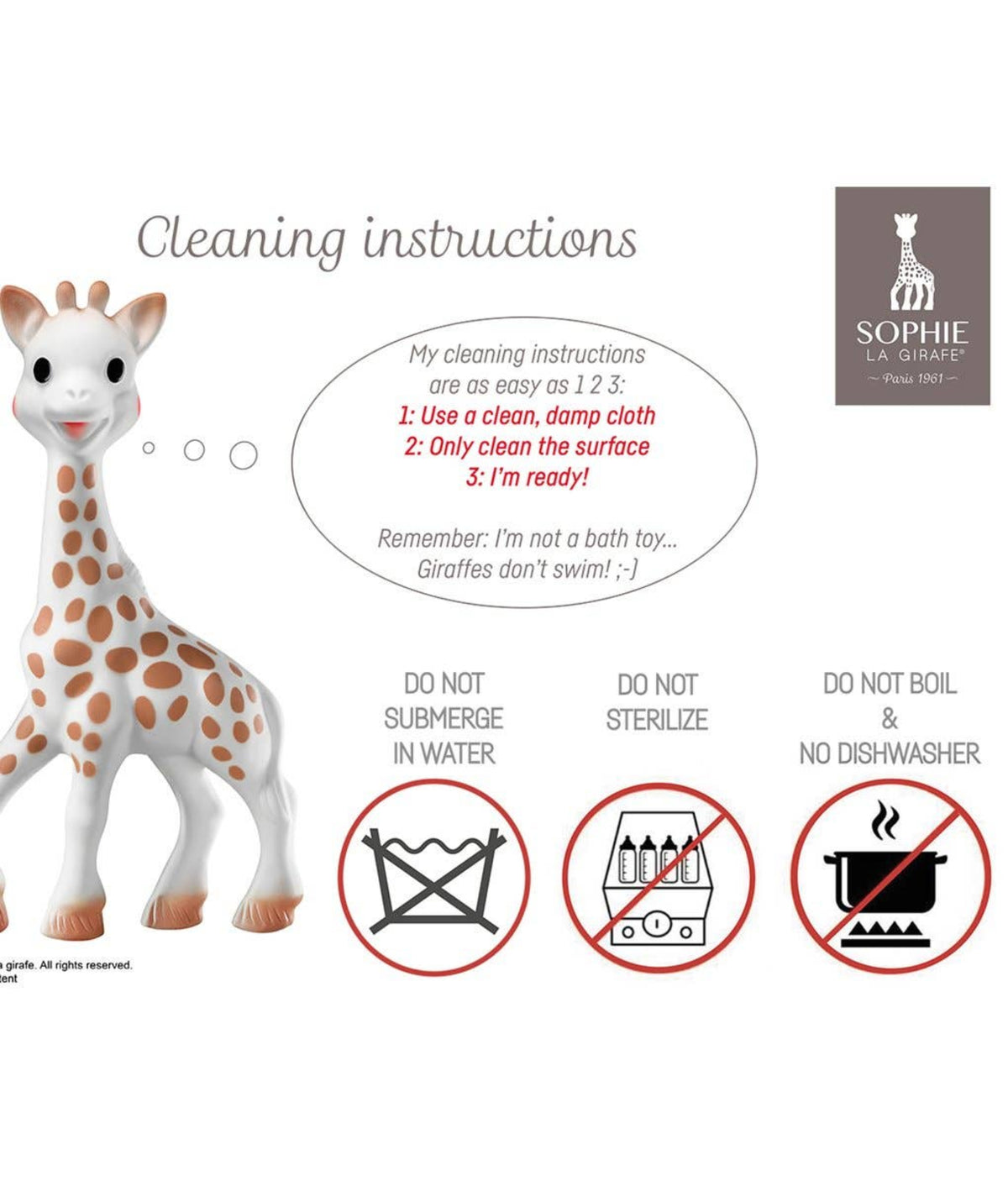 Sophie la Girafe by Calisson Toys- White Box- Classic - Little Birdies Boutique teething toy baby gifts