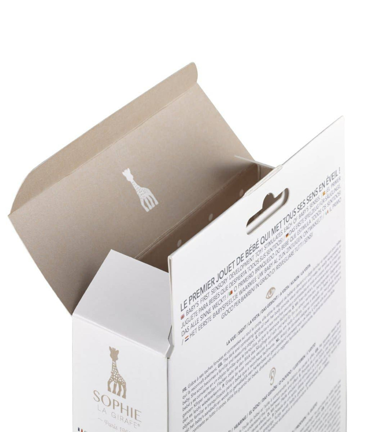 Sophie la Girafe by Calisson Toys- White Box- Classic - Little Birdies Boutique teething toy baby gifts