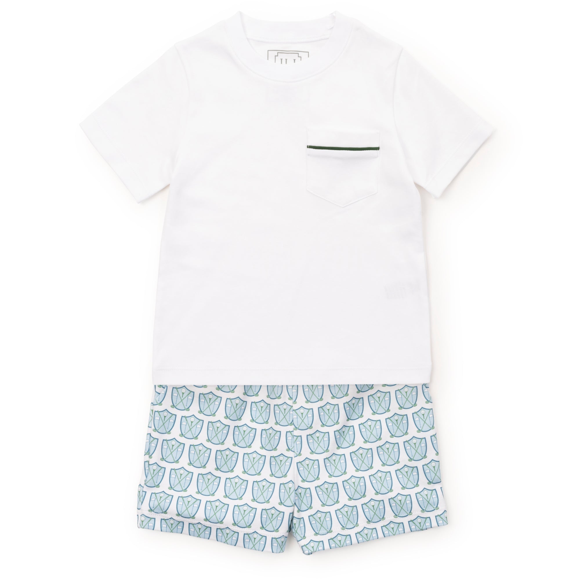 Walker Boys' Short Set Golf Crest Blue