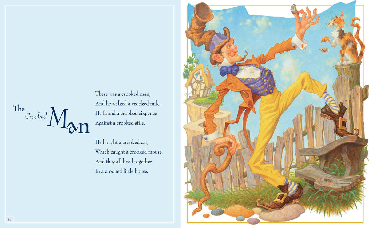 Favorite Nursery Rhymes from Mother Goose by Scott Gustafson baby book - Little Birdies Boutique