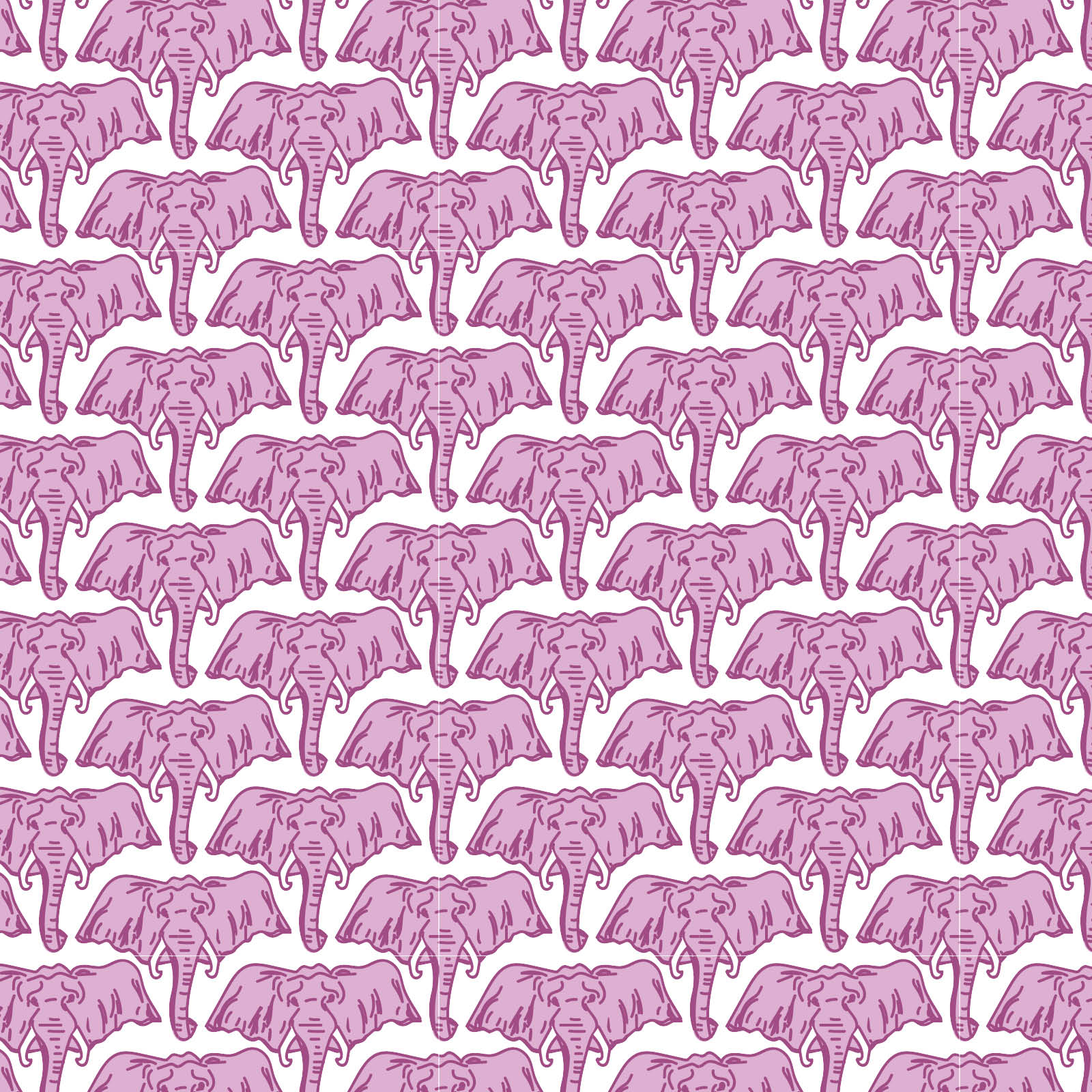 Merrick Girls' Pant Set African Elephants Pink