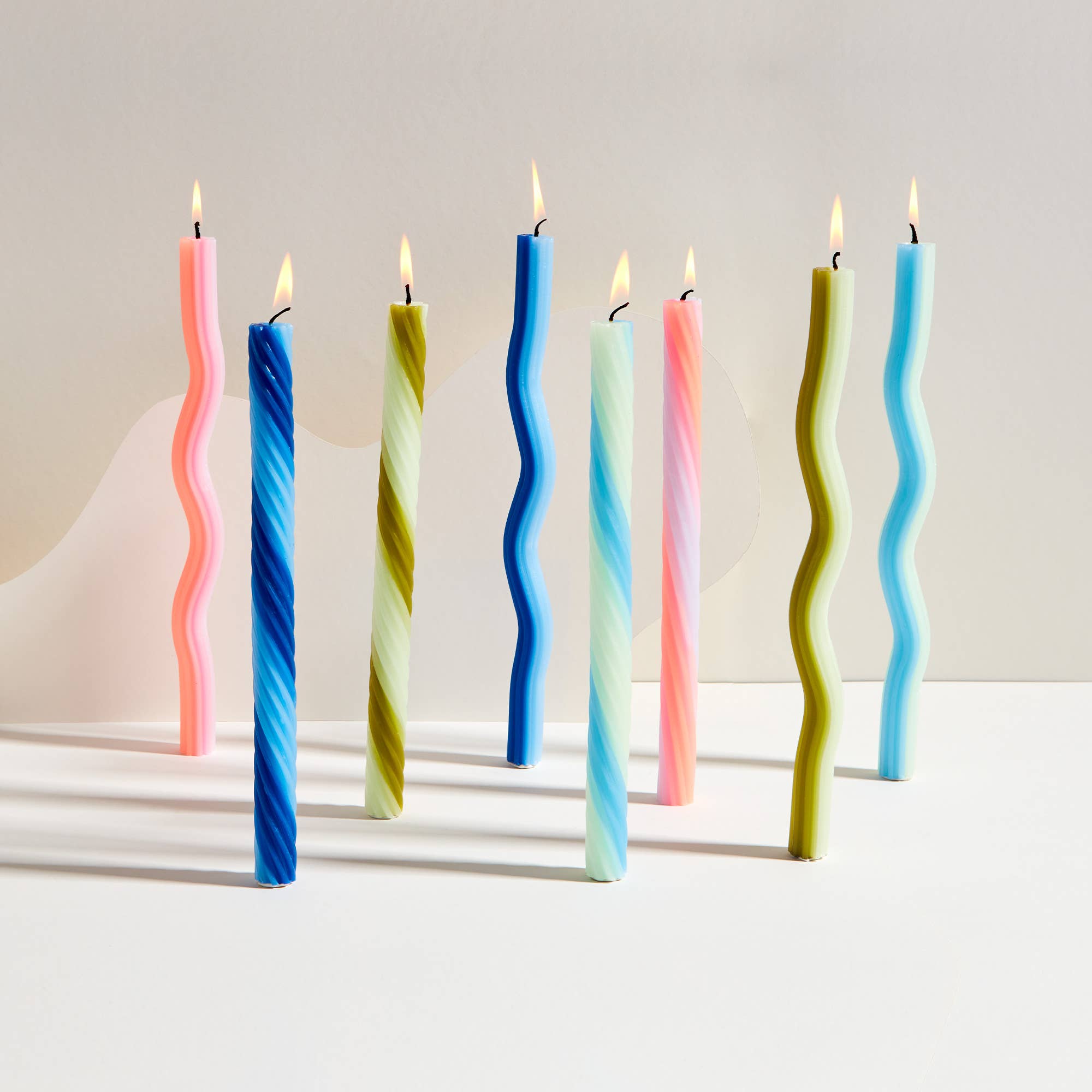 Wiggle Candles by Lex Pott - Green (2 pack)